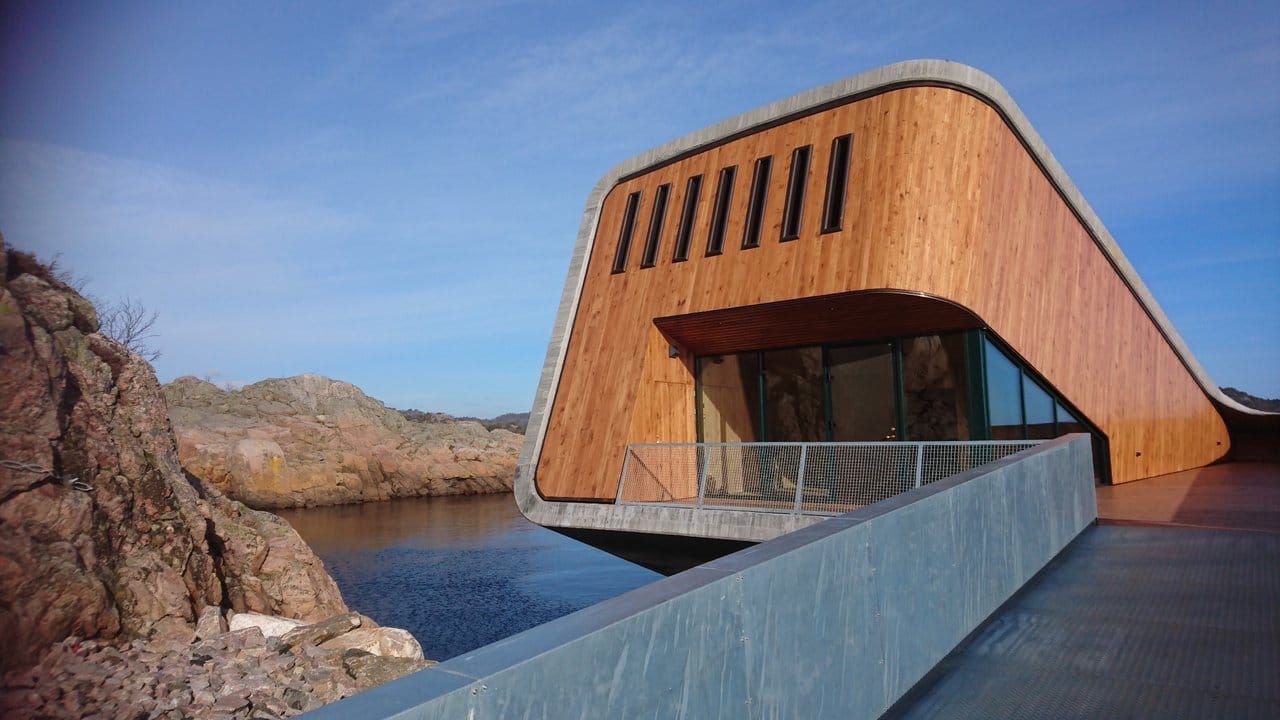 Das Unterwasser-Restaurant "Under" in Lindesnes.