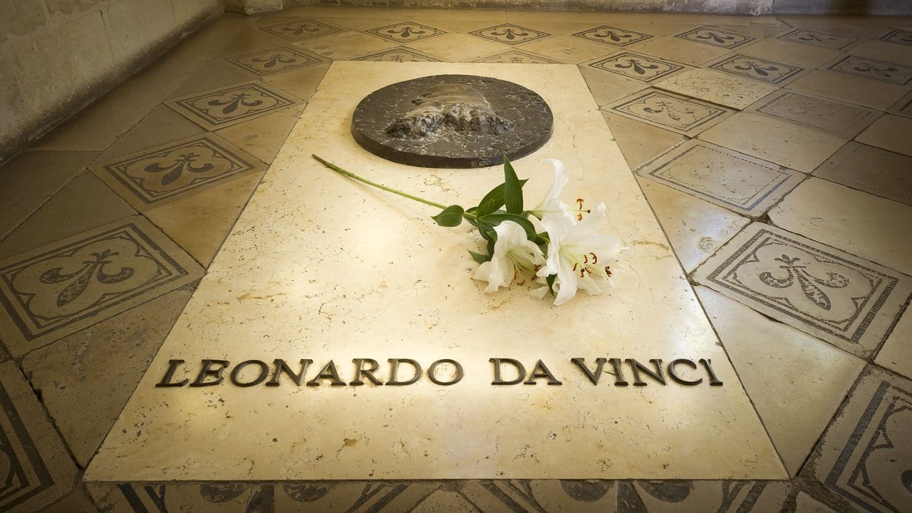 Das Grab von Leonardo da Vinci in der Schlosskapelle Saint Hubert.