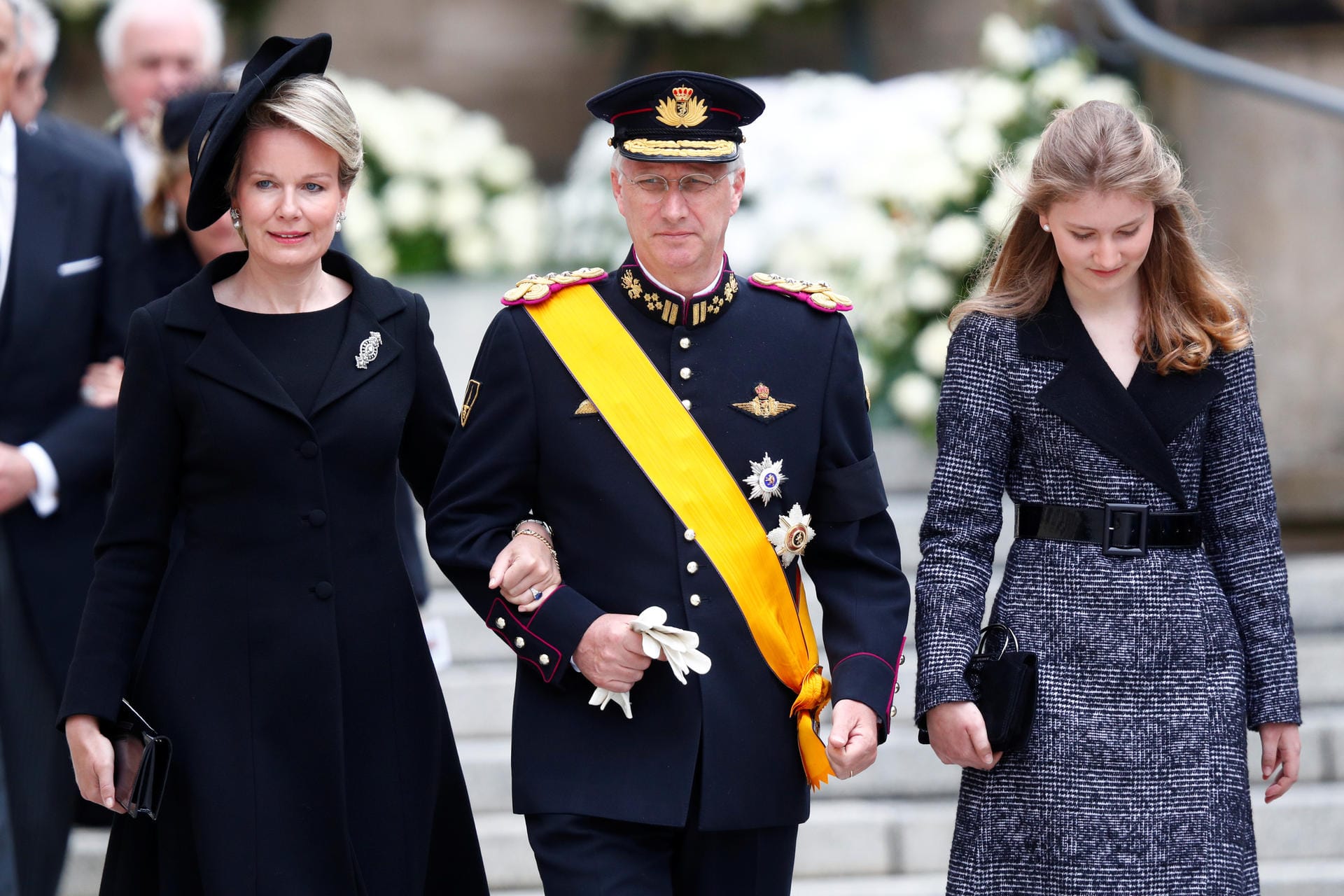 Belgiens Königin Mathilde, König Philippe und Prinzessin Elisabeth