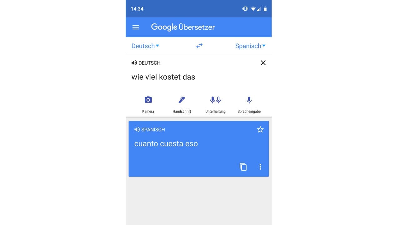 Einfache Fragen etwa kann man sich im "Google Übersetzer" in Landessprache anzeigen lassen.
