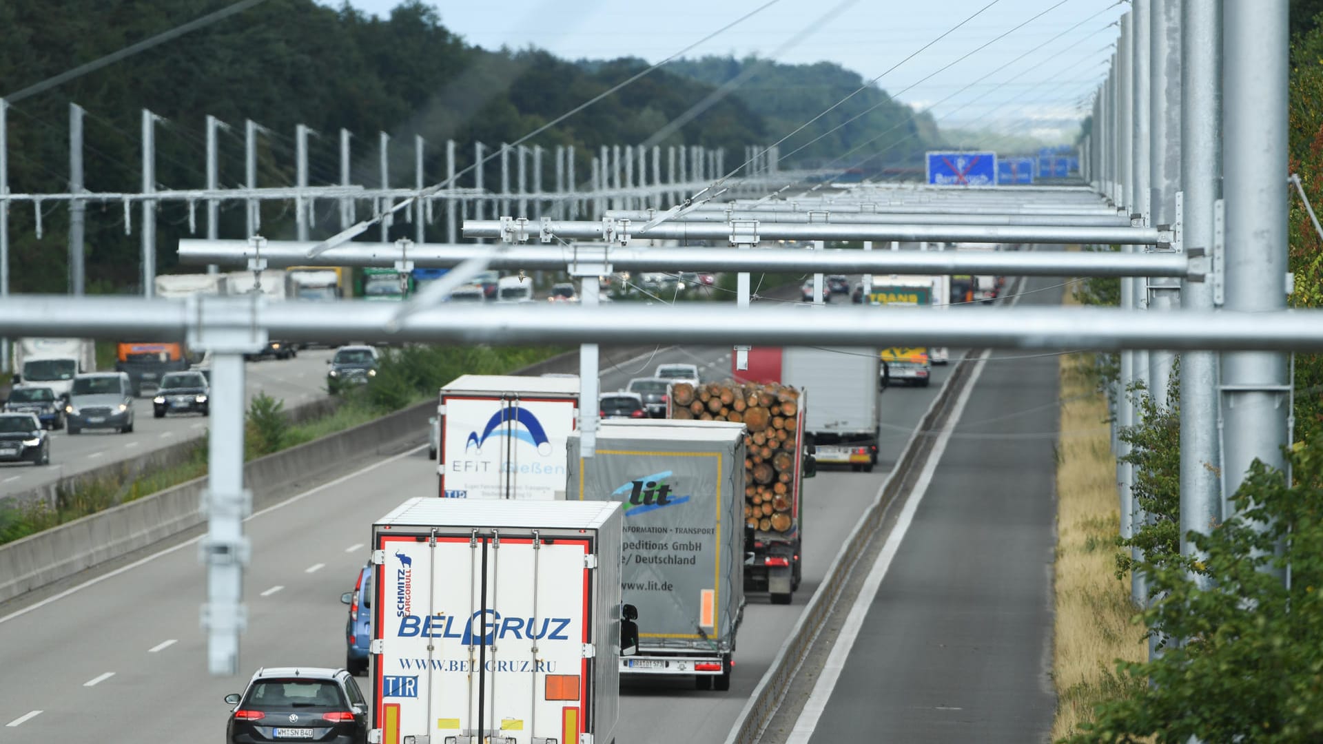 Pilotprojekt eHighway für Lkw