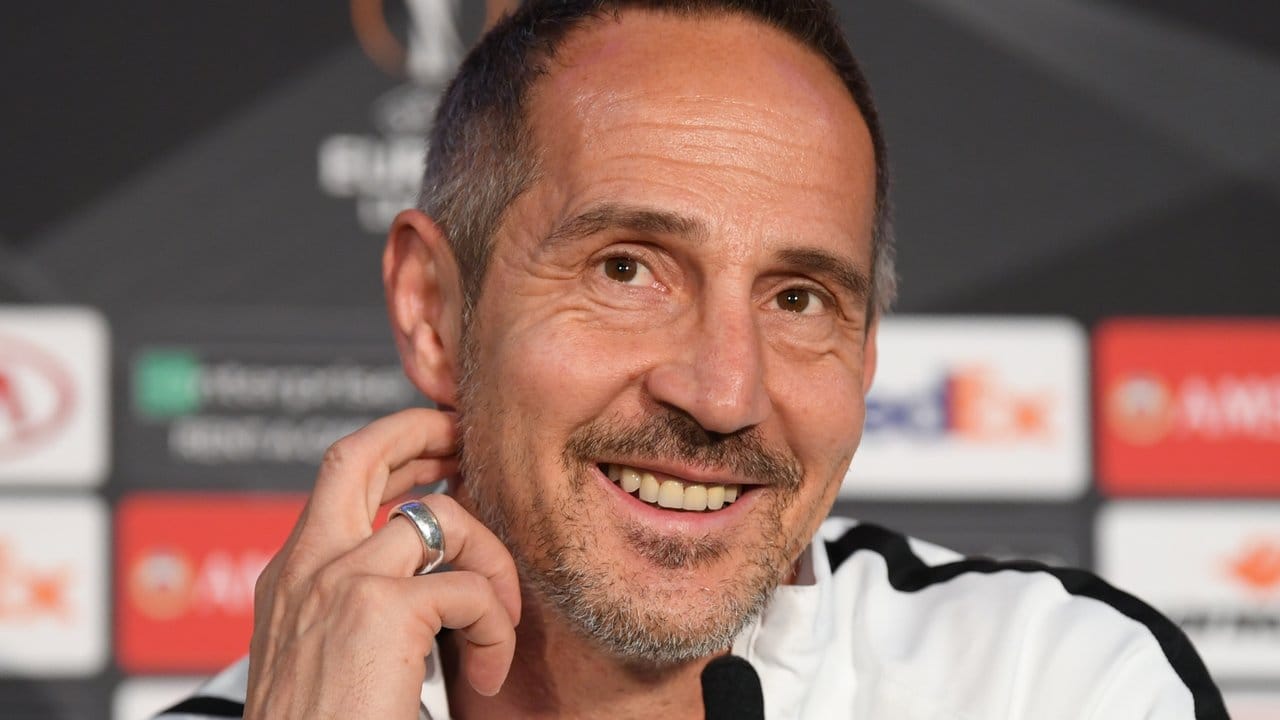 Optimistisch: Eintracht-Coach Adi Hütter. Optimistisch: Eintracht-Coach Adi Hütter.