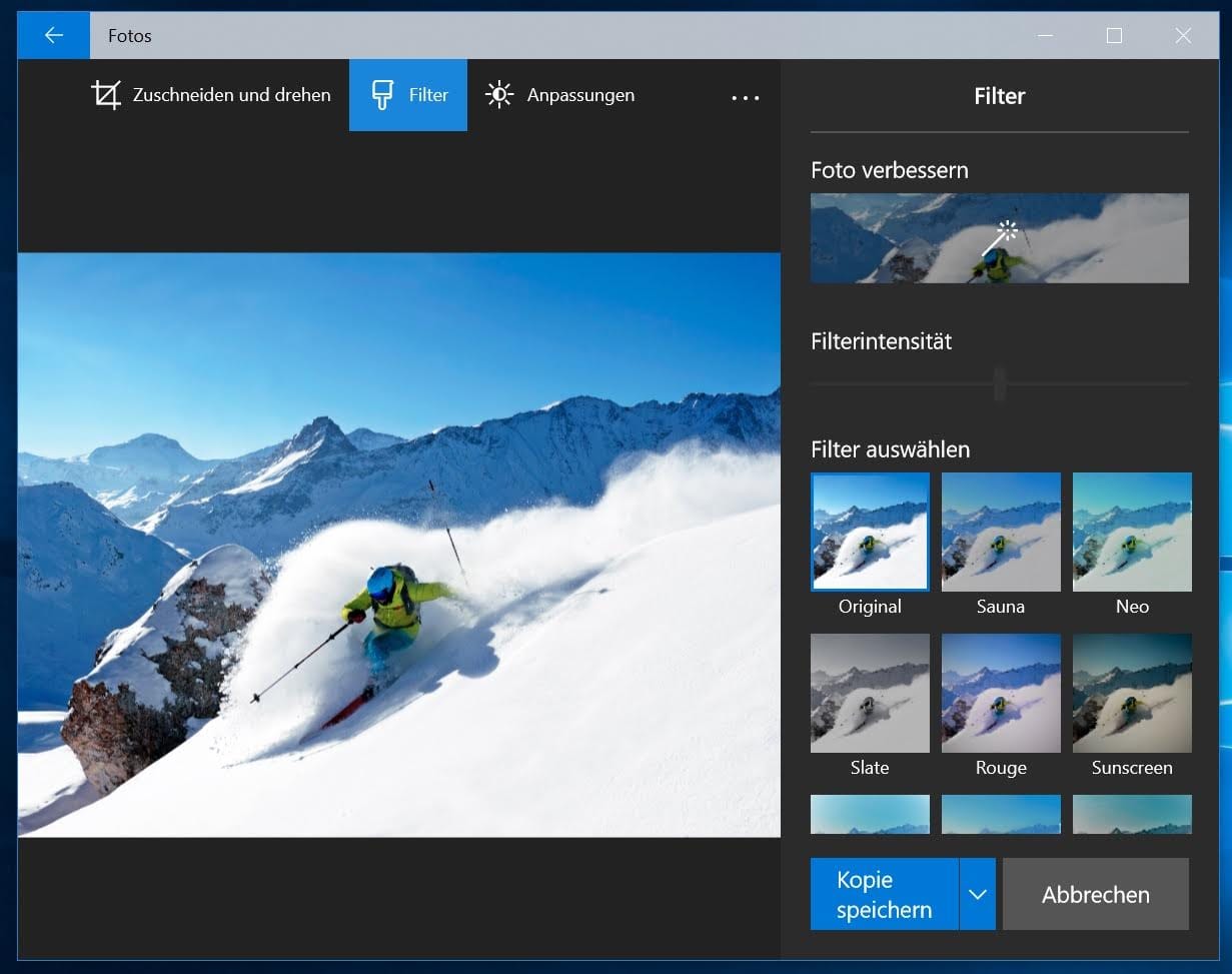 Windows 10 Foto-App