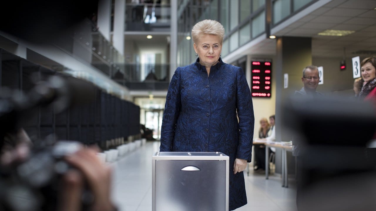 Amtsinhaberin Dalia Grybauskaite durfte nach zwei fünfjährigen Amtszeiten verfassungsgemäß nicht mehr kandidieren.