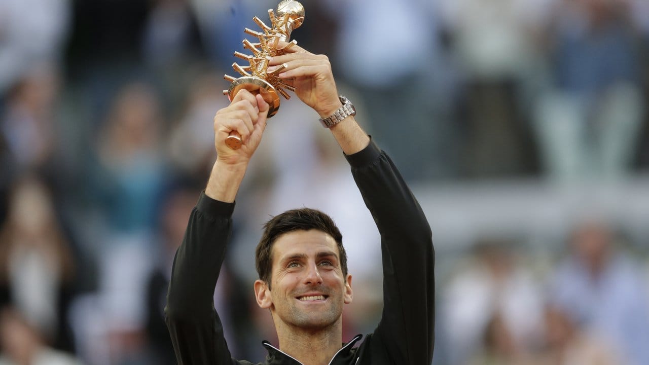 Novak Djokovic gewann die Trophäe von Madrid zum dritten Mal.