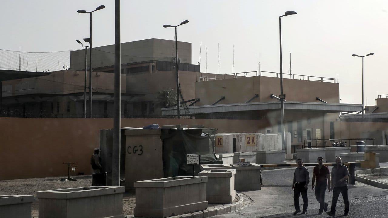 Gelände der US-Botschaft in Bagdad.
