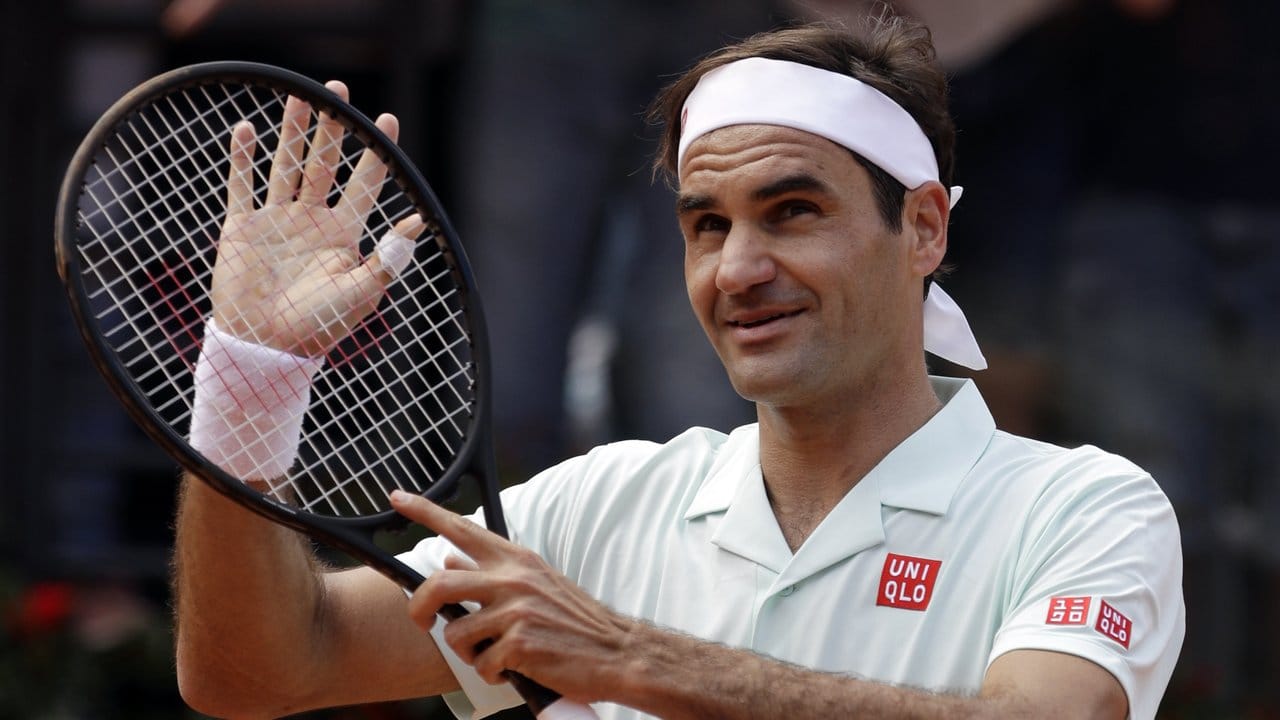 Kämpfte sich in Rom ins Viertelfinale: Roger Federer.