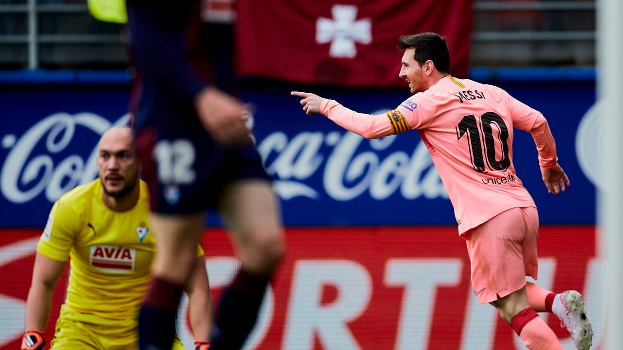 Zwei Tore von Messi reichten dem FC Barcelona nicht zum Sieg in Eibar.