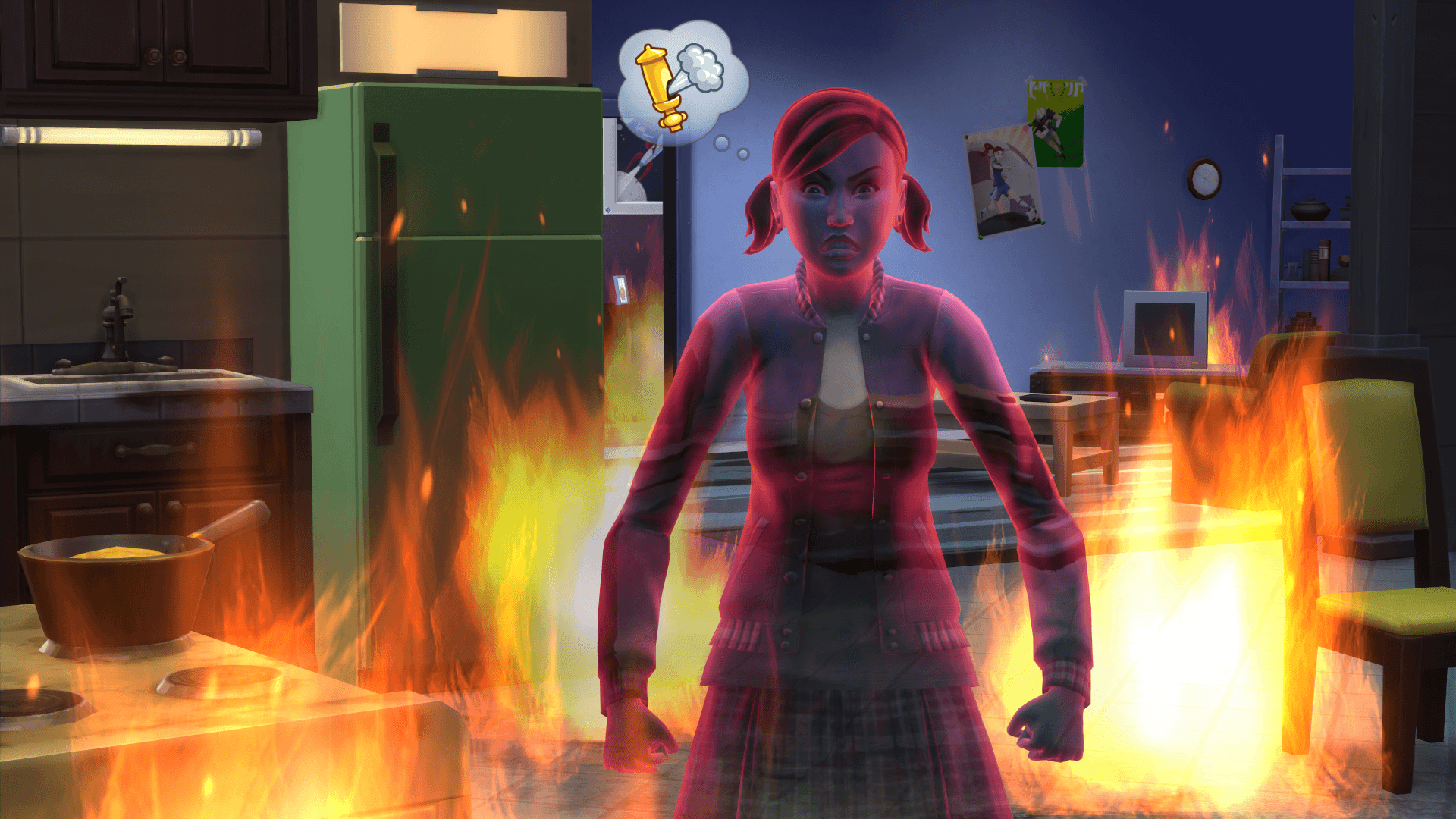 Sims können auch wütend werden.