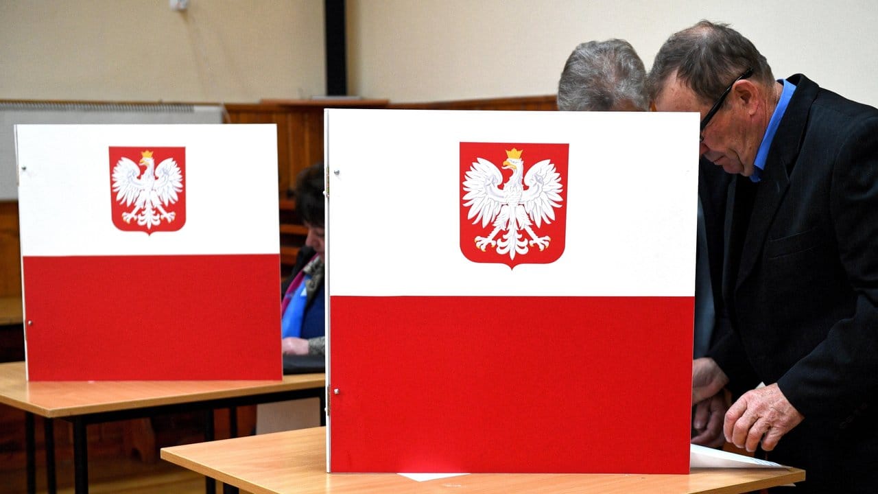 Wahllokal im polnischen Krzywcza.
