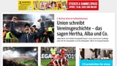 Die "BZ" zeigt Aufstiegstrainer Urs Fischer in Jubelpose und titelt: "Union schreibt Vereinsgeschichte". Und weiter: "Jaaa! Berlin ist Fußball-Hauptstadt"