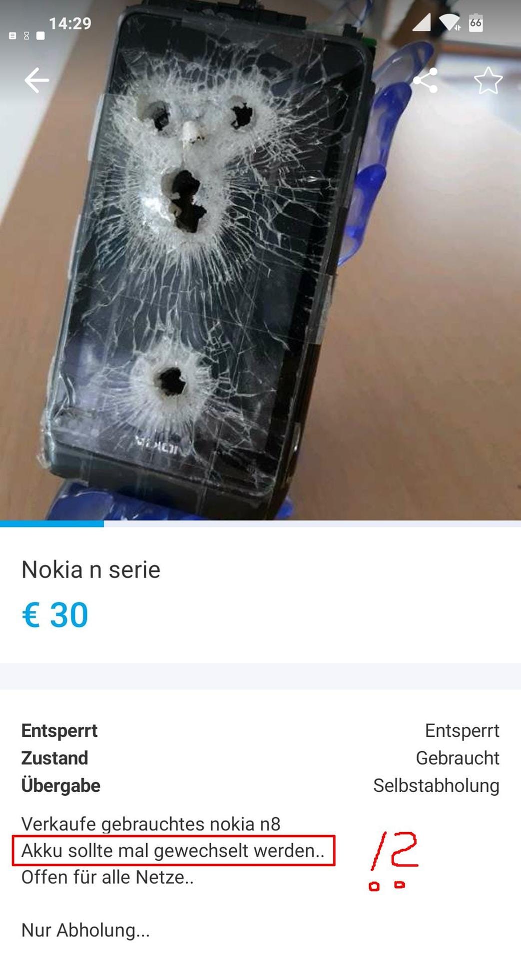 Nokia N8 auf Ebay