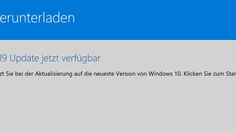 Wenn Sie manuell das neue Update für Windows 10 auf Ihrem Rechner installieren wollen, können Sie den "Windows 10-Update-Assistenen" nutzen. Den Link zu dem Microsoft-Tool finden Sie hier. Klicken Sie dann auf "Jetzt aktualisieren"