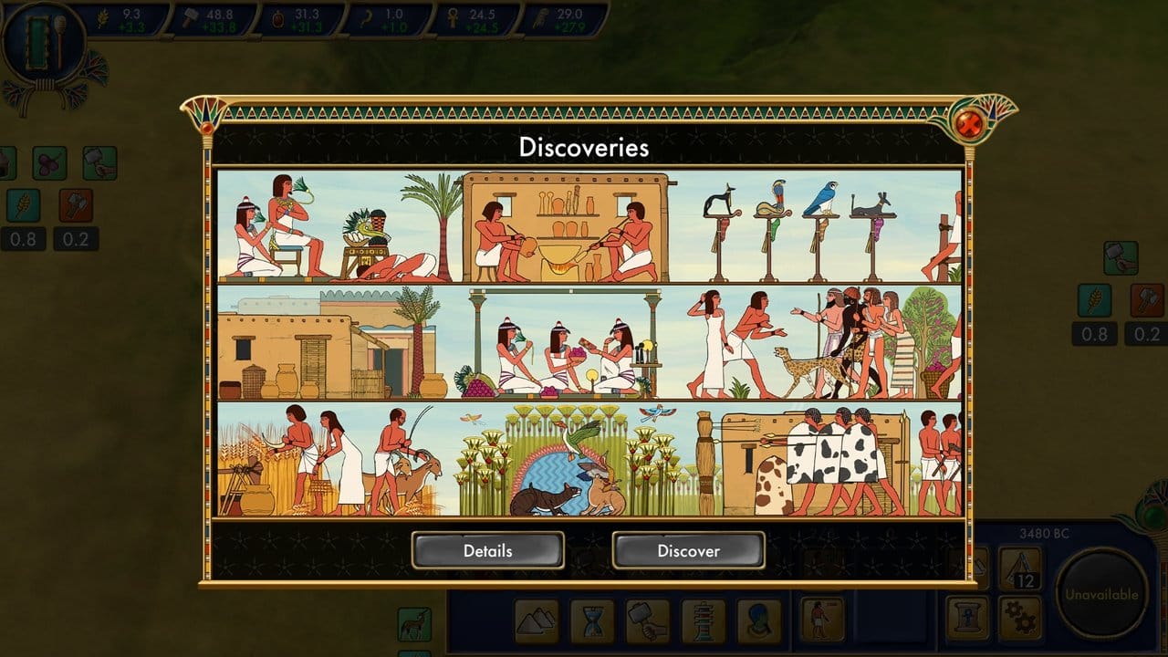 "Egypt: Old Kingdom" will viel fundierte Informationen über die Spiel-Ära geben. "Egypt: Old Kingdom" will viel fundierte Informationen über die Spiel-Ära geben.