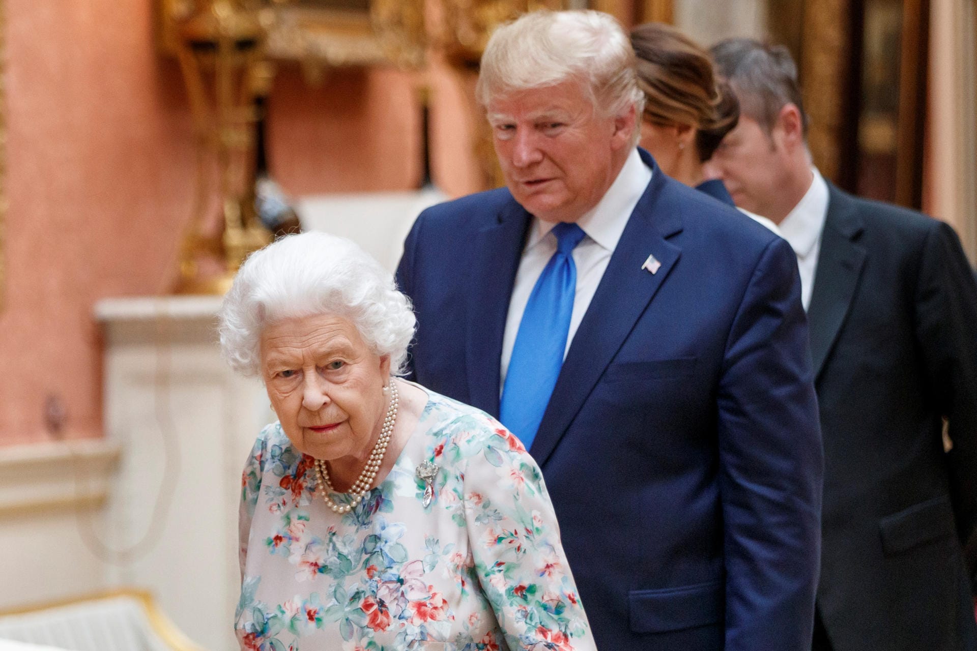 Später gab die Queen den Trumps eine Führung durch den Buckingham Palast.