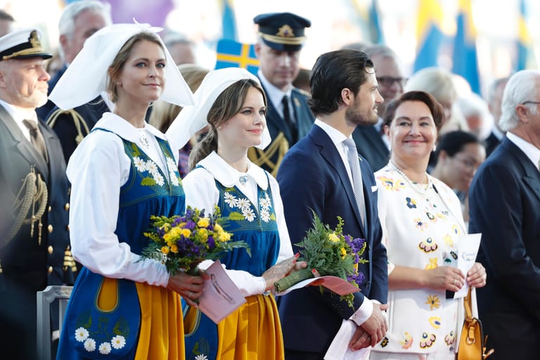 Prinzessin Madeleine, Prinzessin Sofia, Prinz Carl Philip und Helena Norlen