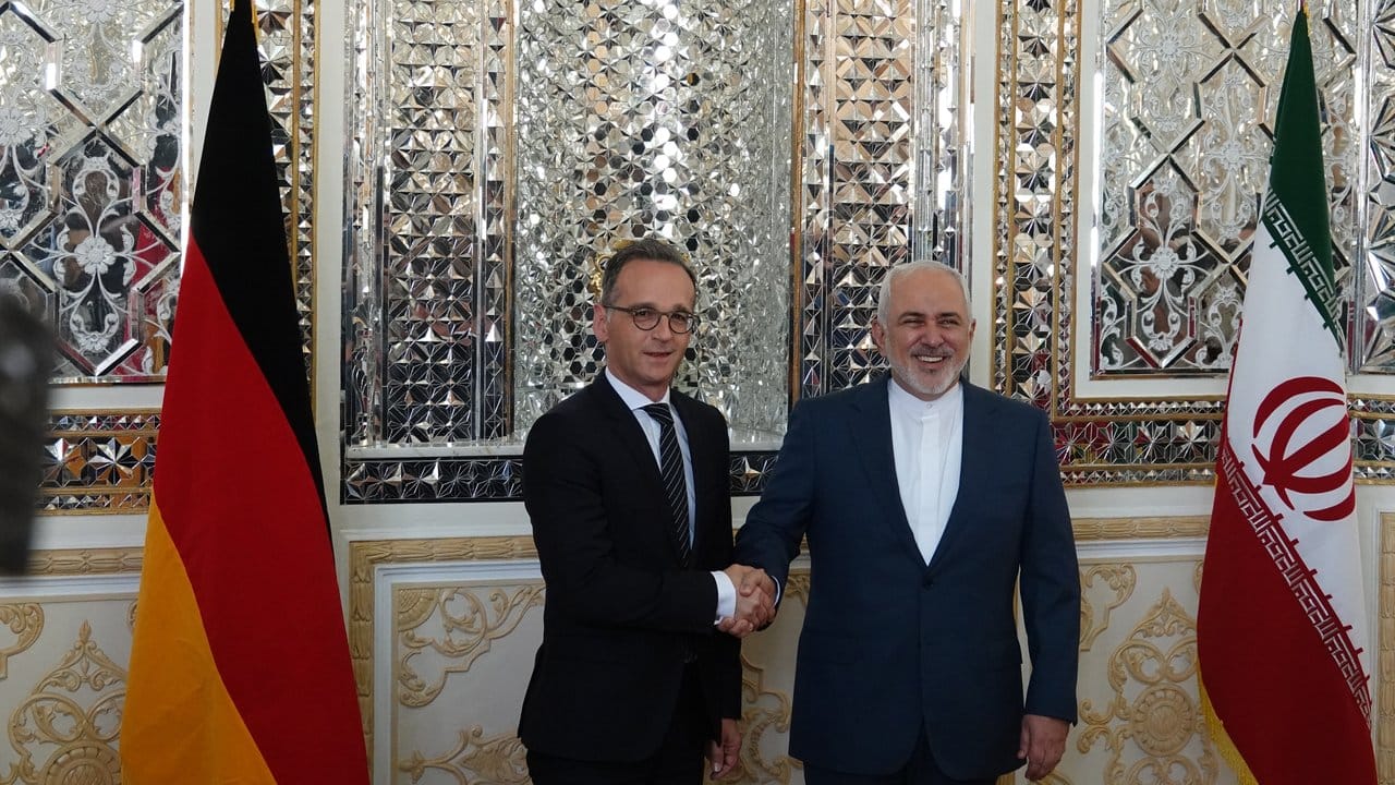 Heiko Maas trifft Irans Außenminister Mohammed Dschawad Sarif.