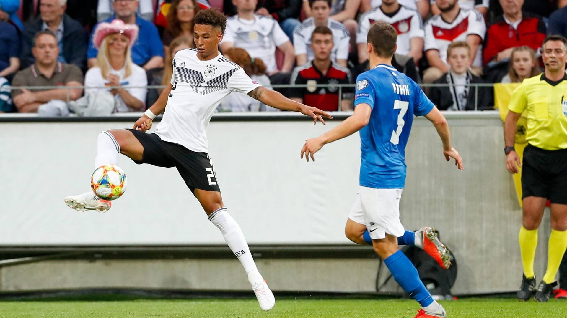 Thilo Kehrer: Der Paris-Profi rückte an Stelle von Klostermann auf die rechte Abwehrseite. Mit viel Offensivdrang und der Vorlage zum 1:0 – ein überzeugender Auftritt. Note 2