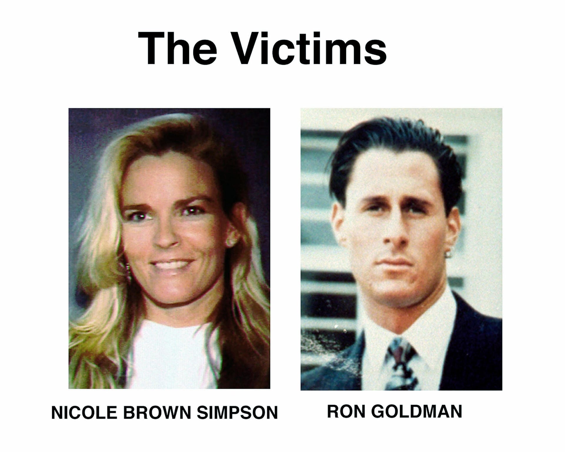 Simpsons Ex-Frau, Nicole Brown Simpson, und ihr Freund Ron Goldman waren damals vor ihrem Haus in LA erstochen aufgefunden worden.