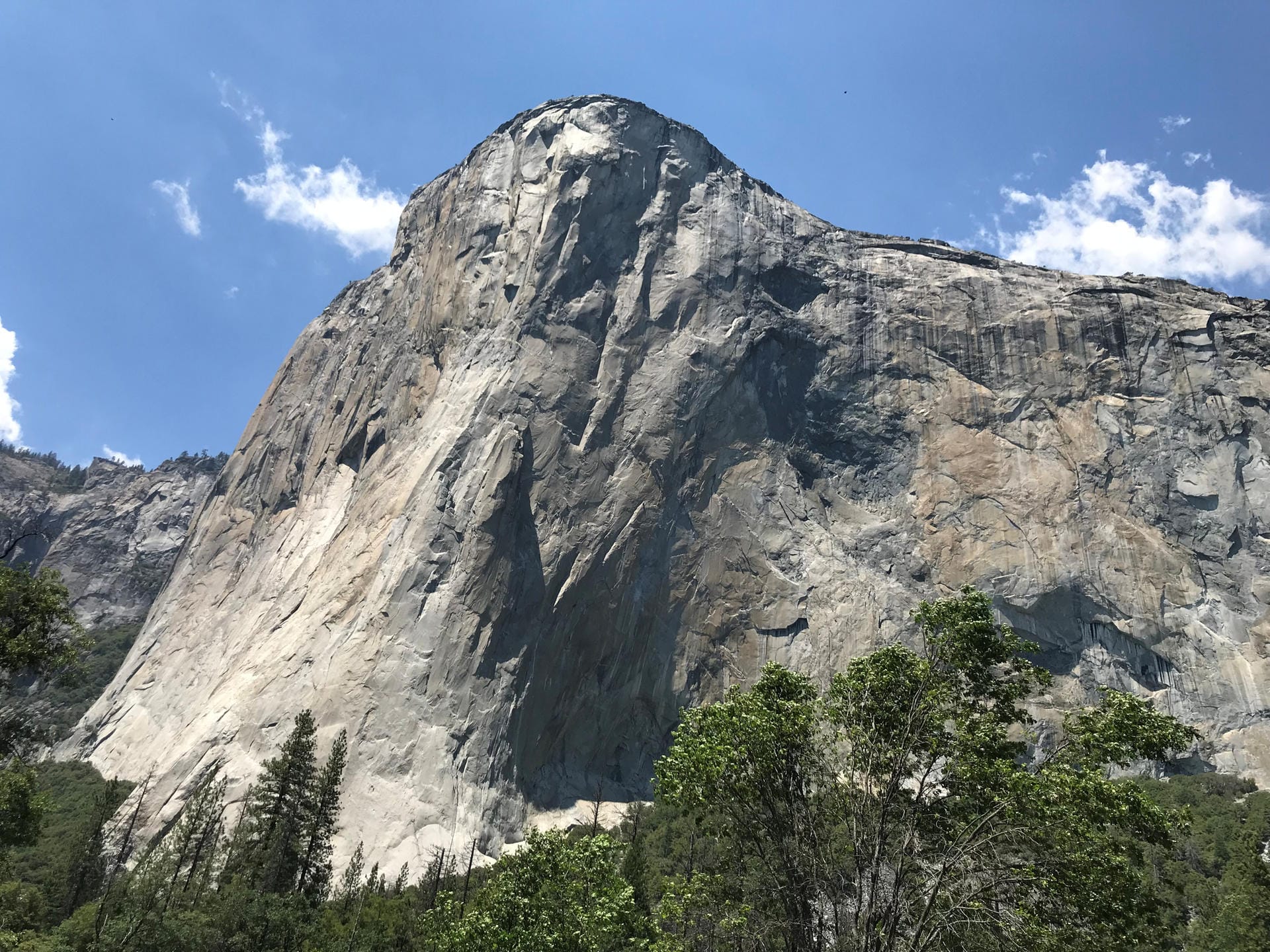 Wer den Berg "El Capitan" im Nationalpark Yosemite erklimmen will, muss vertikale Felswände überwinden.
