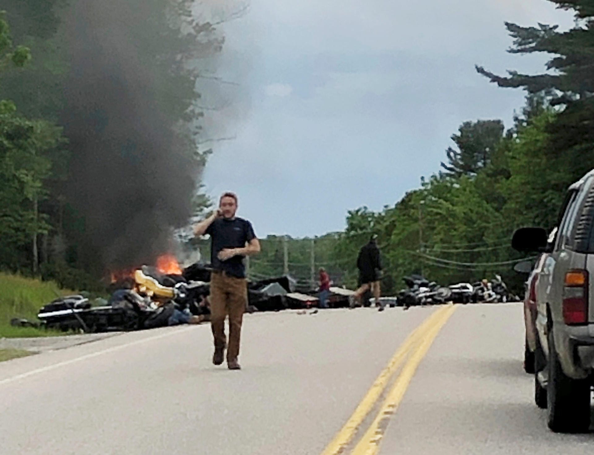 Das Unglück ereignete sich bei dem Ort Randolph auf der Route 2 im US-Bundesstaat New Hampshire.