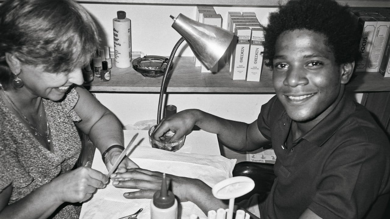 Jean-Michel Basquiat 1983 in Yannas Nagelstudio.