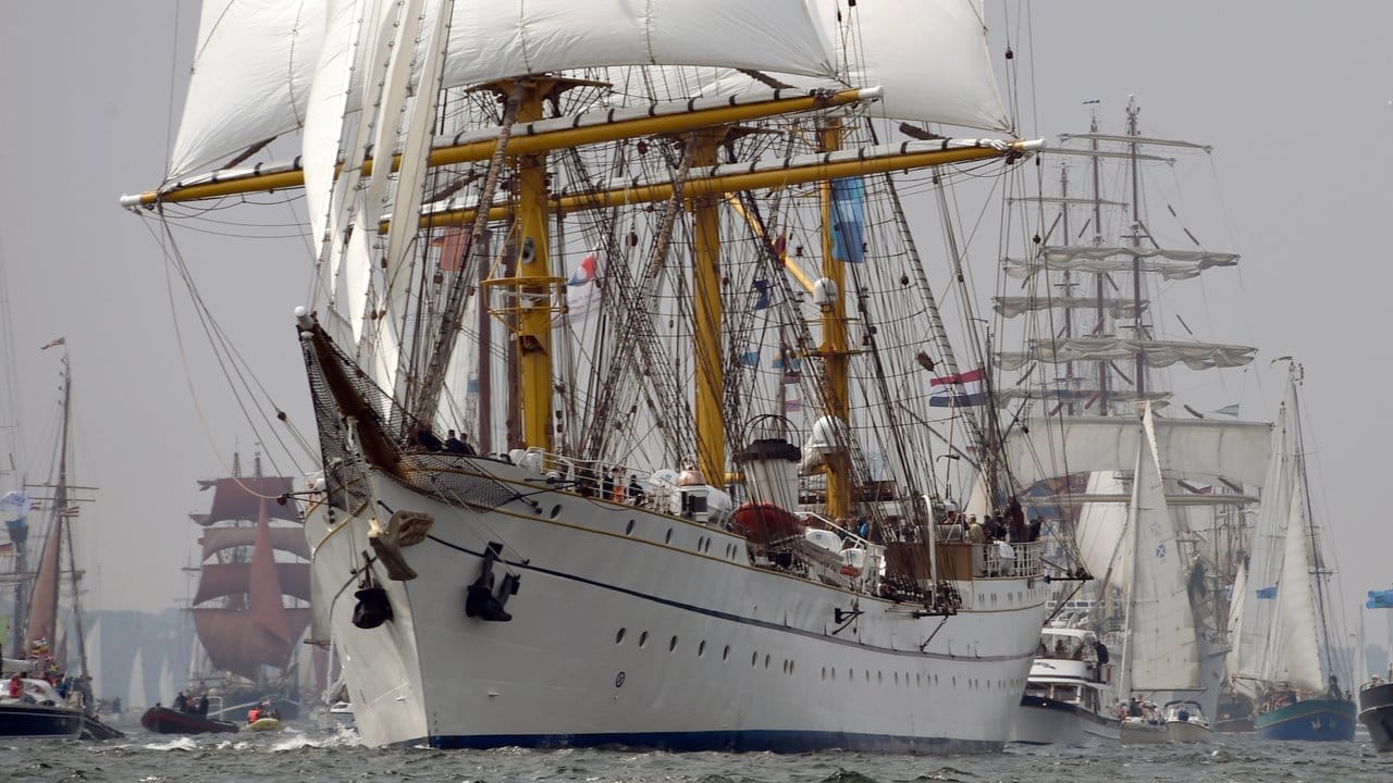 Das Segelschulschiff "Gorch Fock" im Jahr 2015.