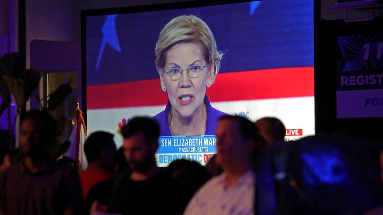 Hat sich gut geschlagen: Senatorin Elizabeth Warren hat die erste TV-Debatte der demokratischen Präsidentschaftsbewerber dominiert.