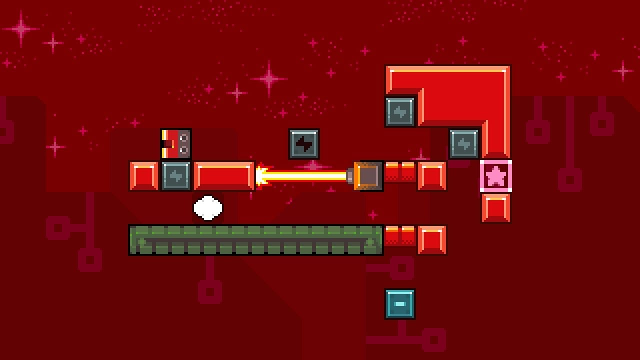 Spieler schieben in "Magnisbox" einen Magneten durch kleine Level und müssen dabei Hindernisse überwinden und Blöcke aus dem Weg räumen, um zum Ziel zu gelangen.