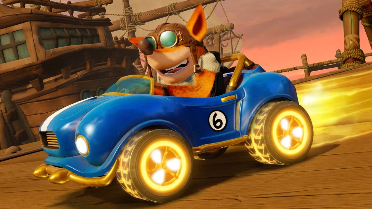 Beuteldachs fährt Kart: "Crash Team Racing Nitro-Fueled" bringt nicht nur Crash Bandicoot, sondern auch andere Figuren der Reihe wieder auf den Schirm.