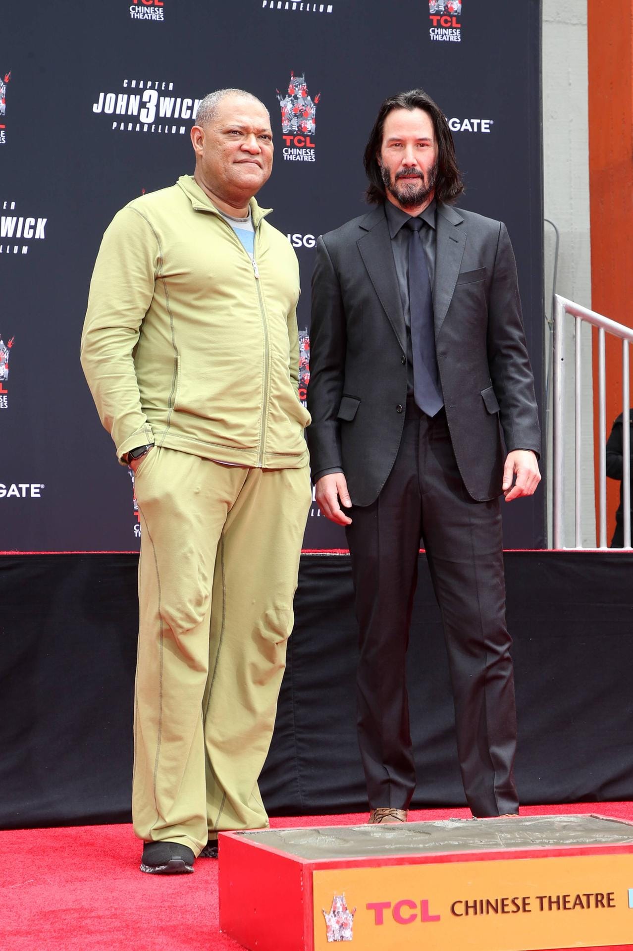 Laurence Fishburne und Keanu Reeves standen nun auch wieder gemeinsam vor der Kamera.