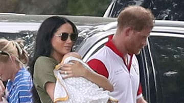 Herzogin Meghan und Baby Archie begleiten Prinz Harry zum Polo-Spiel.