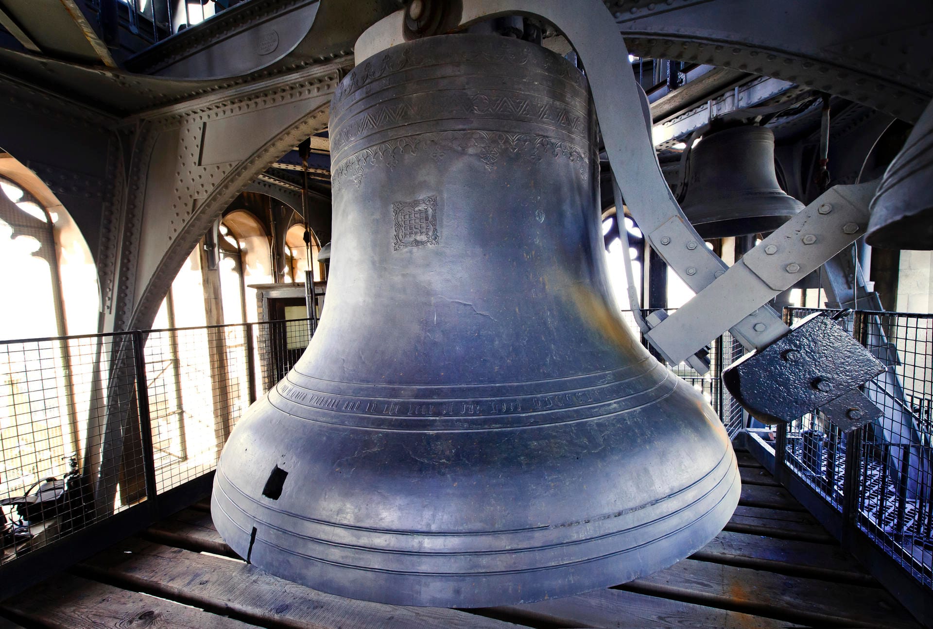 Die Riesenglocke Big Ben: Die Briten nennen auch liebevoll den ganzen Turm so.