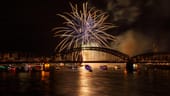 Feuerwerk bei den Kölner Lichtern 2019 zu Ehren von Jacques Offenbach