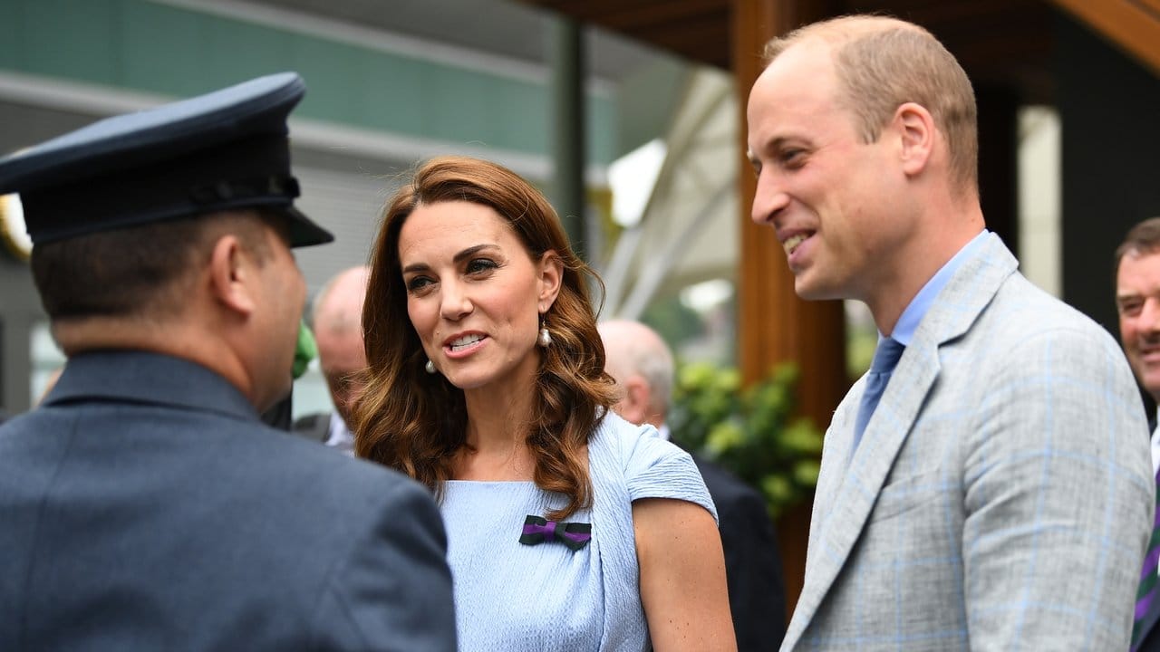 Prinz William und seine Frau Kate lassen sich das Finale im All England Lawn Tennis and Croquet Club nicht entgehen.