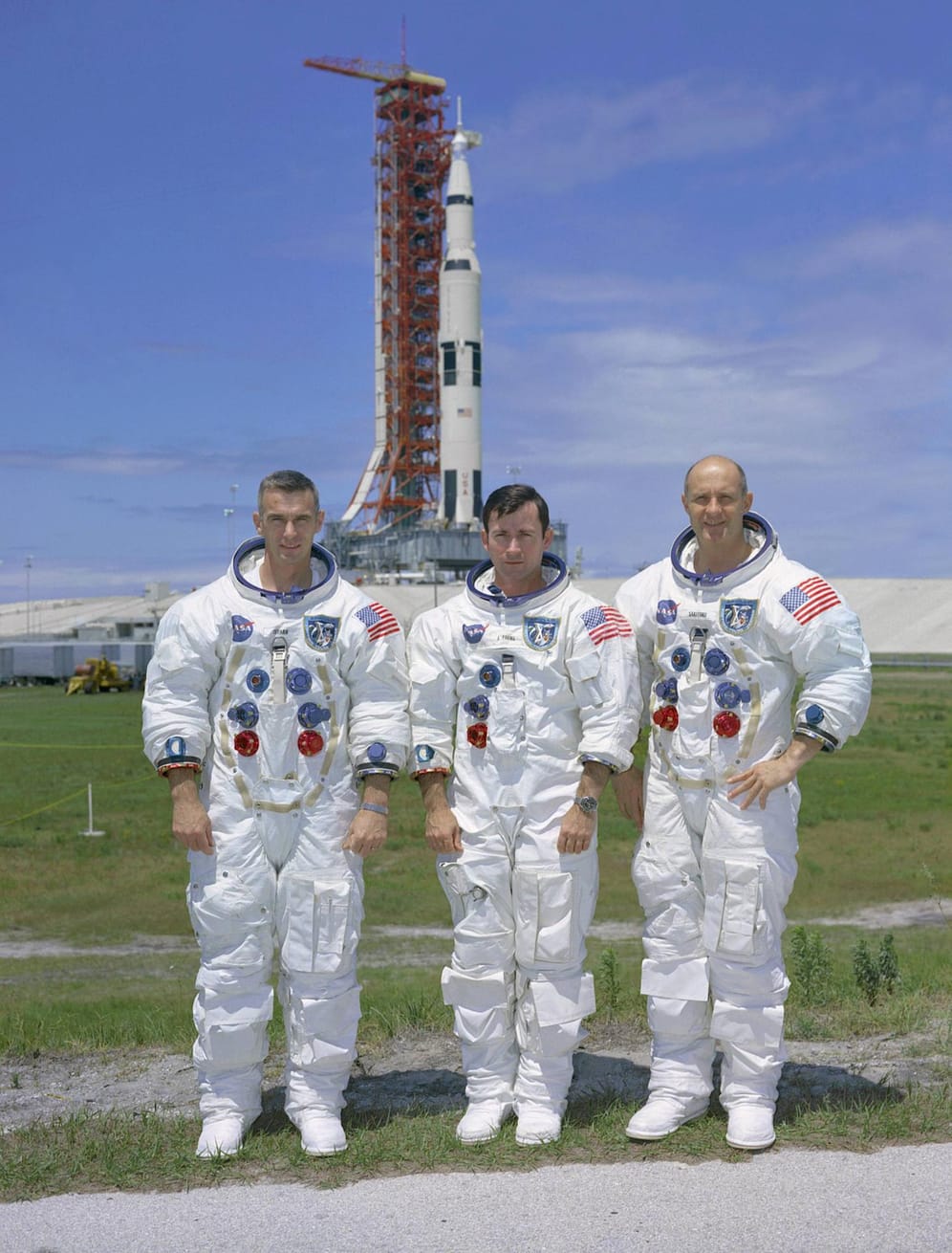 Eugene Cernan, John Young und Thomas Stafford: Am 18. Mai 1969 nimmt Apollo 10 Kurs auf den Erdtrabanten, um die Landefähre in der Mondumlaufbahn zu testen.