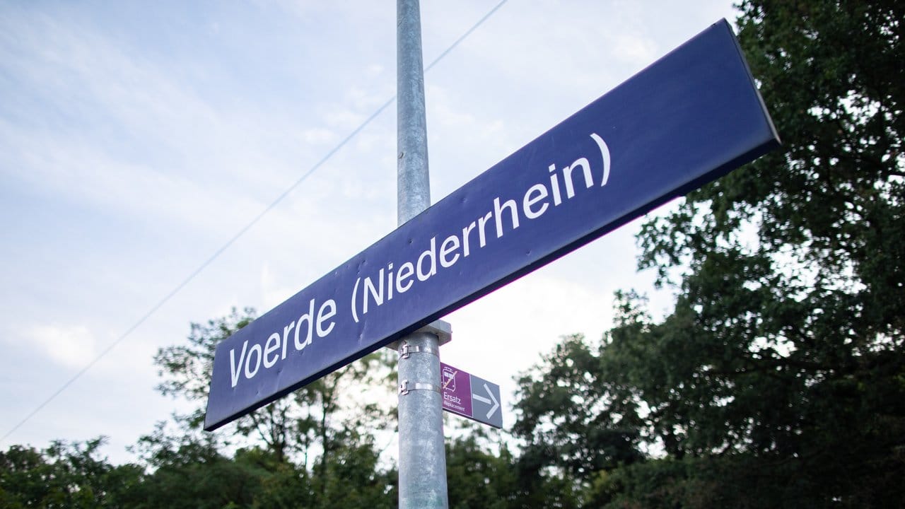 Der Bahnhof von Voerde.