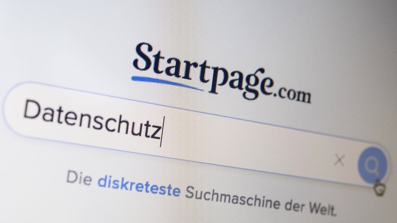 Die Startseite von Startpage: Die Suchmaschine speichert keine Nutzungsdaten.