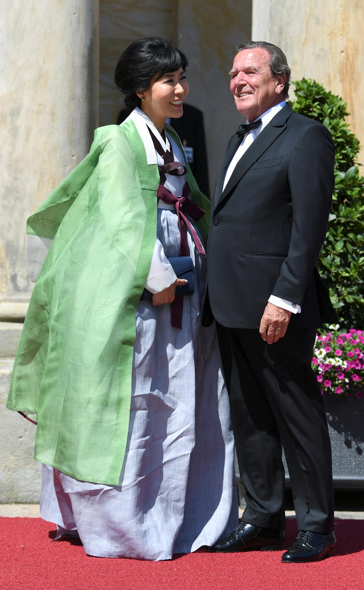 Gerhard Schröder und seine Ehefrau Soyeon Kim