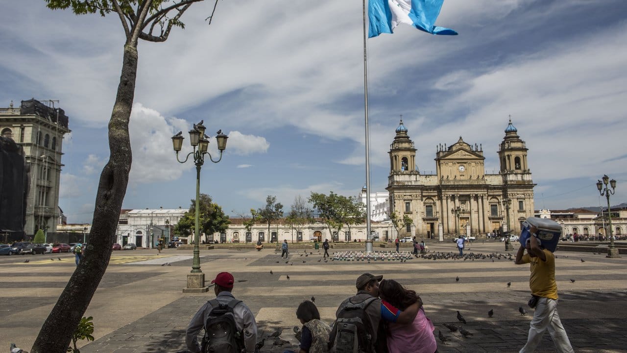 Straßenszene in Guatemala City.