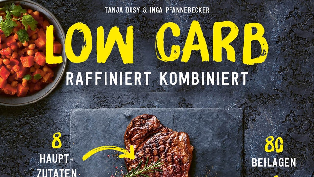"Low Carb raffiniert kombiniert", Tanja Dusy und Inga Pfannebecker, Verlag Edition Michael Fischer (EMF), 144 Seiten, 18 Euro, ISBN-13: 9783960933090.