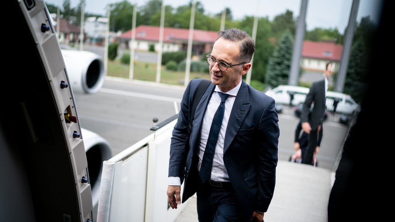 Außenminister Heiko Maas bei seiner Abreise nach Polen.