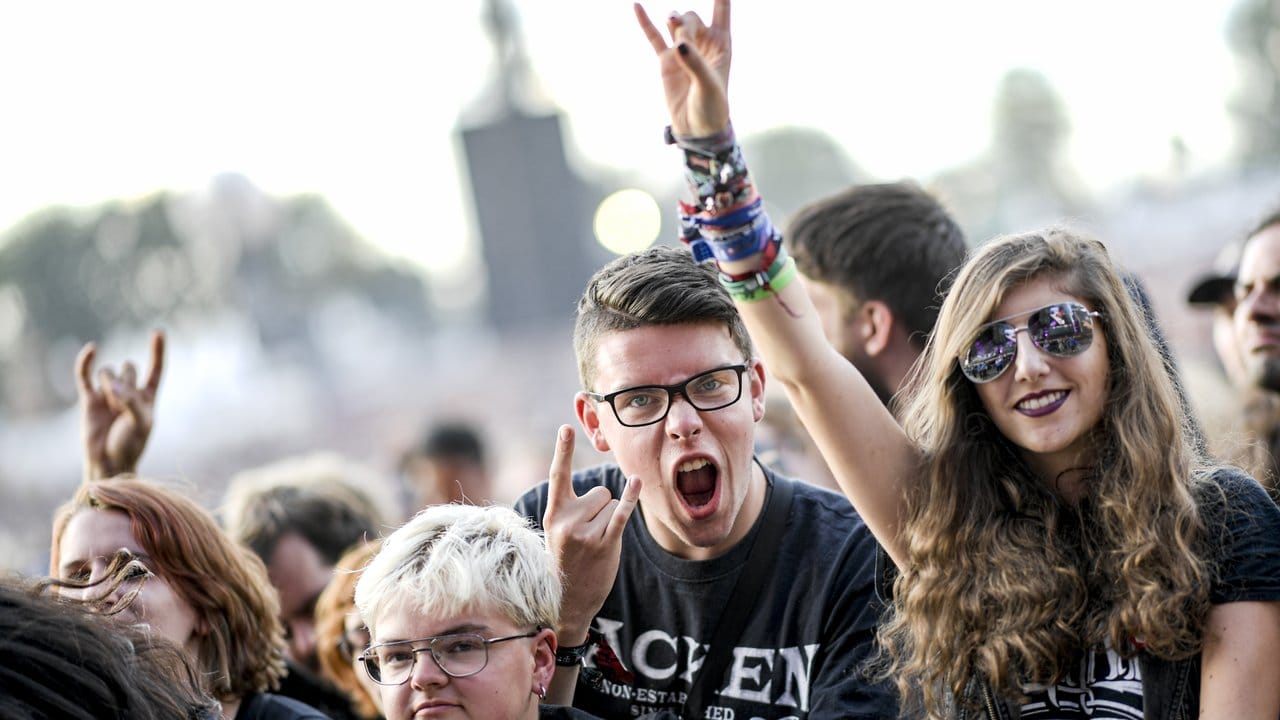 Gute Stimmung in Wacken. Gute Stimmung in Wacken.