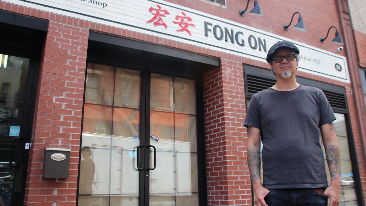 Paul Eng vor seinem Tofu-Laden in Chinatown.