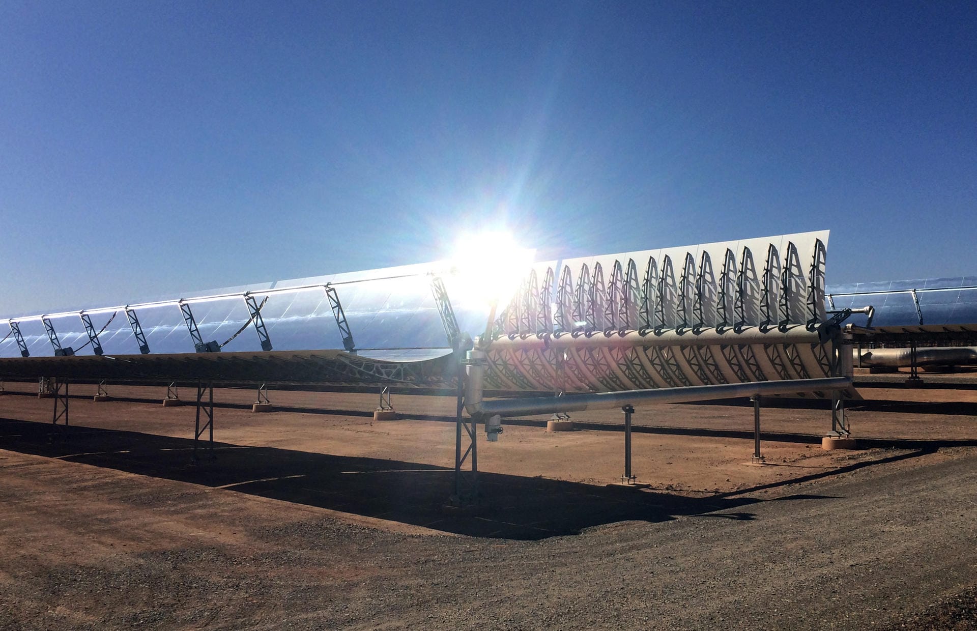 Der riesige Solarkraft-Komplex bei Ouarzazate in Marokko war 2016 noch im Aufbau. Deutschland hatte sich an der Finanzierung des Projekts beteiligt.