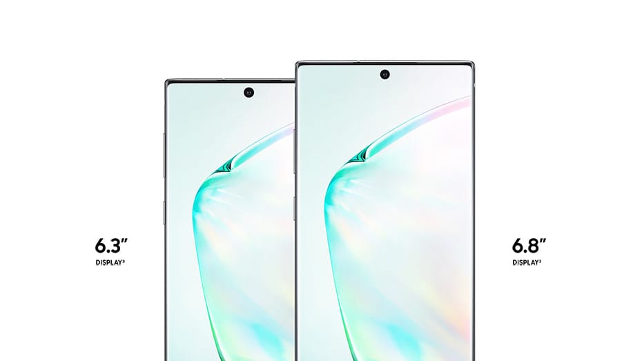 Am 7. August präsentiert Samsung in New York das Galaxy Note 10 und das Galaxy Note 10+. Bisher sind Informationen zu den neuen Geräten nur über Leaks bekannt. So sollen das Note 10 und das Note 10+ mit beinahe randlosem Display erscheinen. Das Note 10 hat dabei eine Bildschirmdiagonale von 6,3 Zoll mit einer Full-HD+-Auflösung. Das Note 10+ hat eine Bildschirmdiagonale von 6,8 Zoll – das sind etwa 17 Zentimeter. Die Auflösung soll QHD+ betragen, also 3.200 zu 1.800 Pixeln.