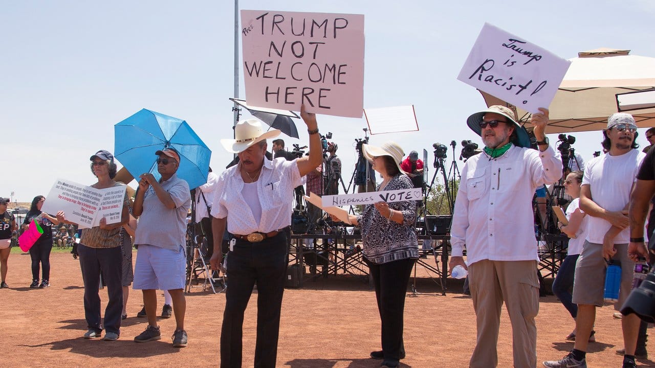 Trumps Besuch sorgt in El Paso für Proteste.