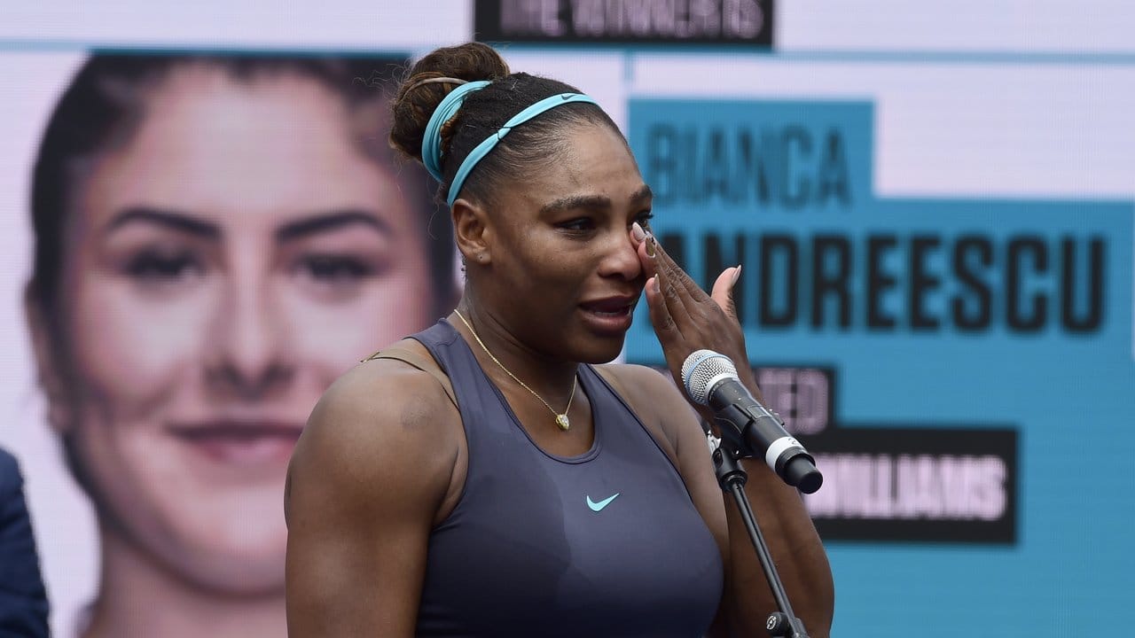 Serena Williams musste das Finale verletzungsbedingt aufgeben.