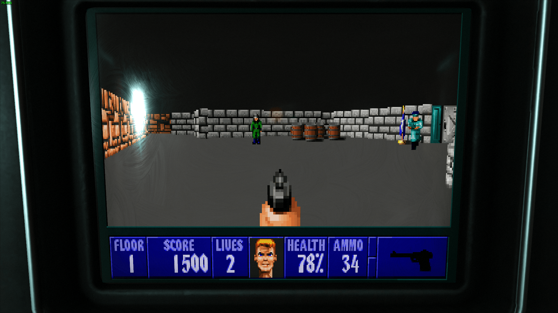 Auch gut: An Arcade-Automaten können Spieler eine Alternativversion von "Wolfenstein 3D" von 1992 spielen – "Elite Hans 2: Die neue Ordnung".