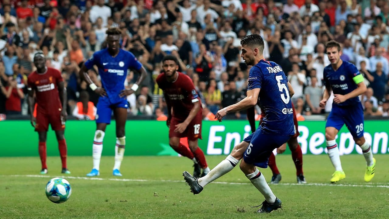 Jorginho traf in der Verlängerung zum 2:2 für Chelsea.